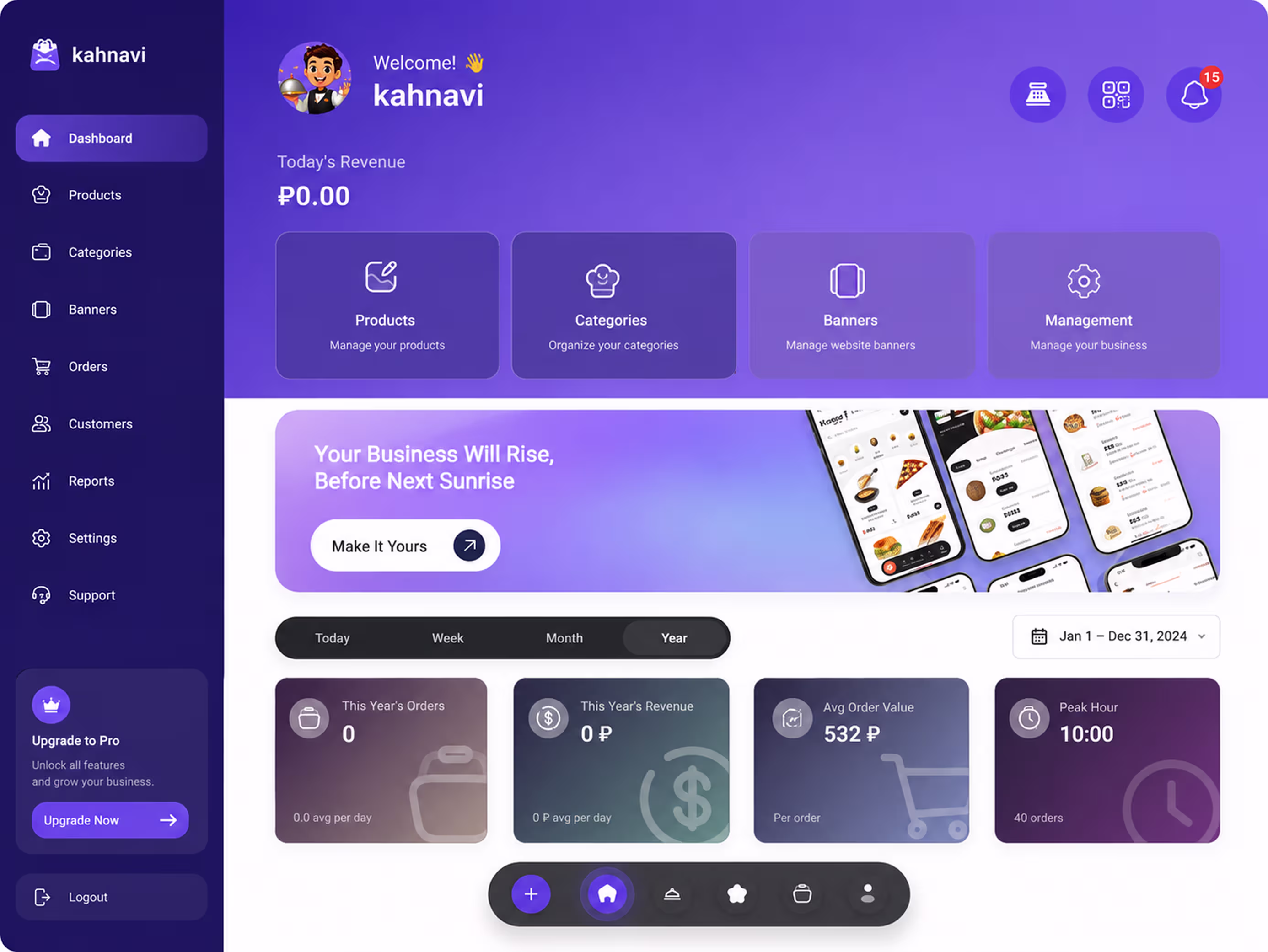 MODULE 01 — Real-Time Restaurant Analytics Dashboard